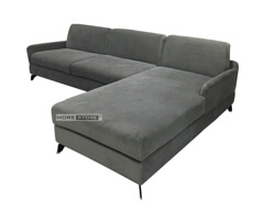 Ảnh của Sofa hiện đại chữ L bọc nỉ màu xám bạc