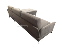 Ảnh của Sofa hiện đại chữ L bọc nỉ màu xám bạc