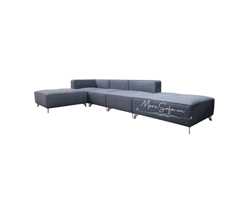 Ảnh của Mẫu sofa bọc nỉ kiểu dáng chữ L hiện đại