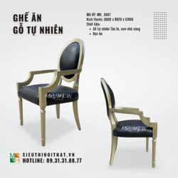 Ảnh của GHẾ ĂN GỖ TỰ NHIÊN SƠN NHŨ VÀNG MH_GA07