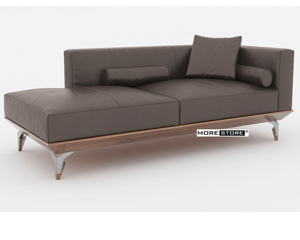 Sofa chữ I bọc da hiện đại ấn tượng