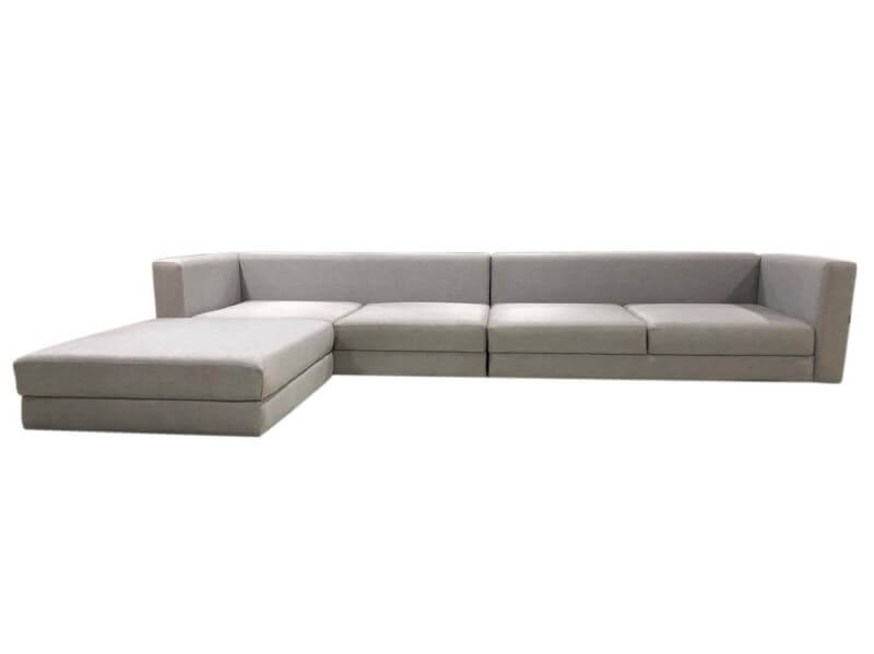 Sofa nỉ chữ L hiện đại cho phòng khách
